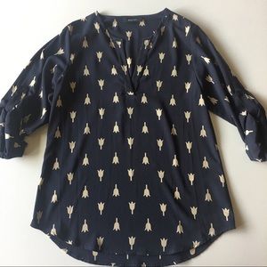 nwot//41 hawthorn * tulip print blouse